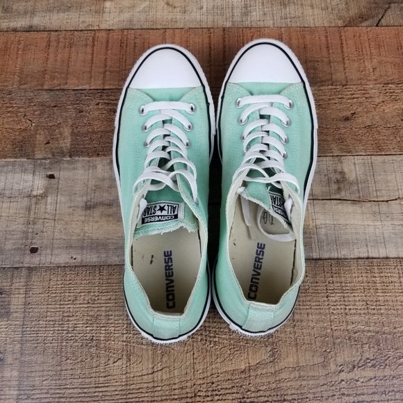 Converse All Star Lo Beach Glass Mint Green Shoes - Picture 5 of 8